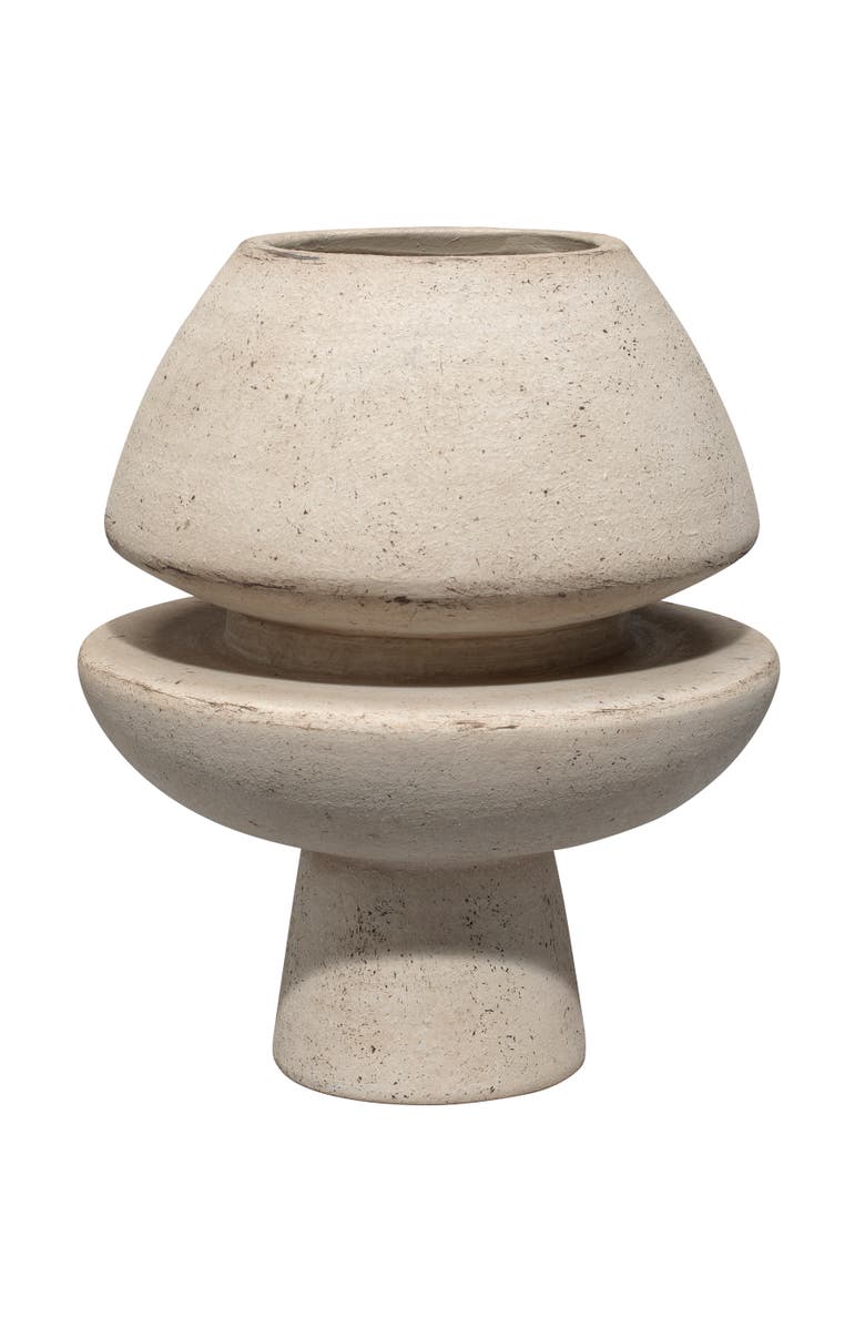 JAMIE YOUNG Foundation Decorative Ceramic Vase, Cream, Main, color, Cream