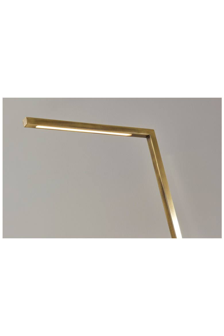 Aidan Charge LED Desk Lamp, Alternate, color, ANTIQUE BRASS