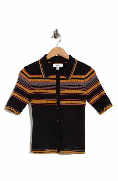 Stripe Knit Polo