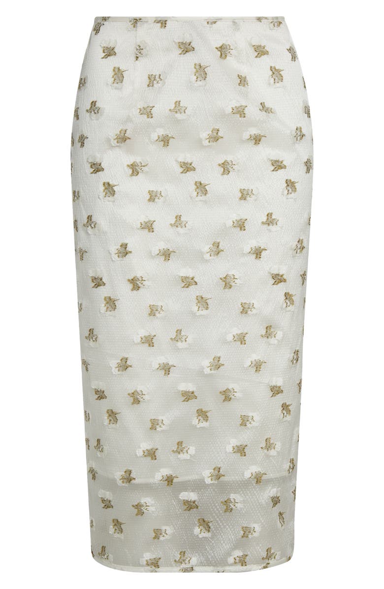 Cecilie Bahnsen Fil Coupé Midi Pencil Skirt, Alternate, color, 