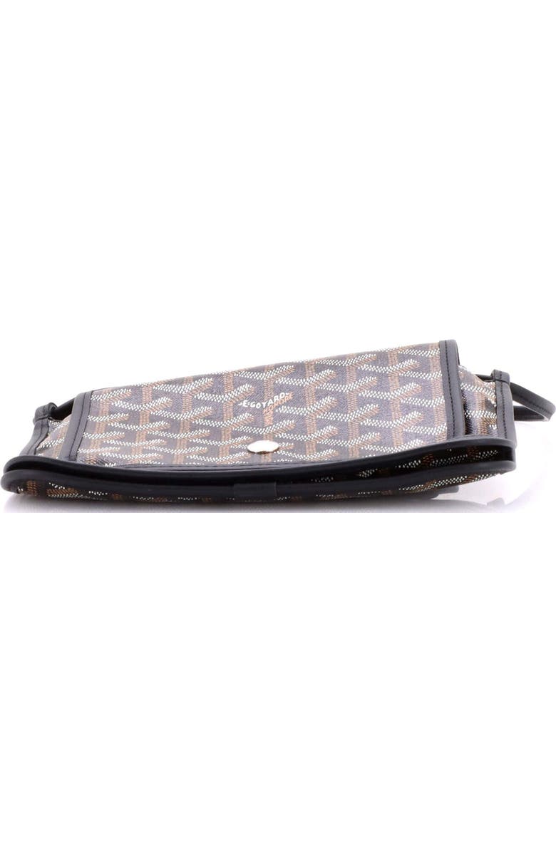 Pre-Owned Goyard Plumet Clutch Wallet Coated Canvas, Alternate, color, Black