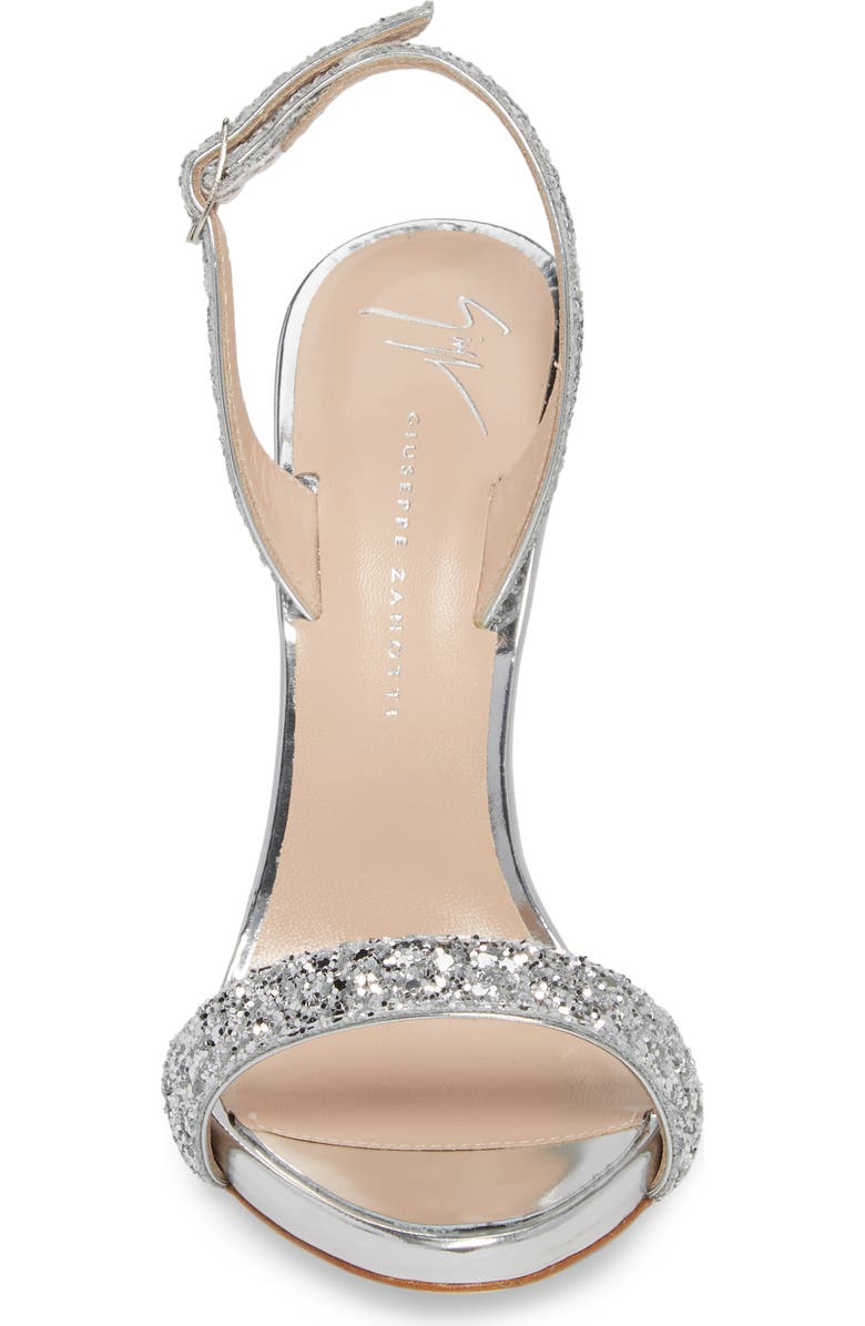 Giuseppe Zanotti Glitter Slingback Sandal, Alternate, color,