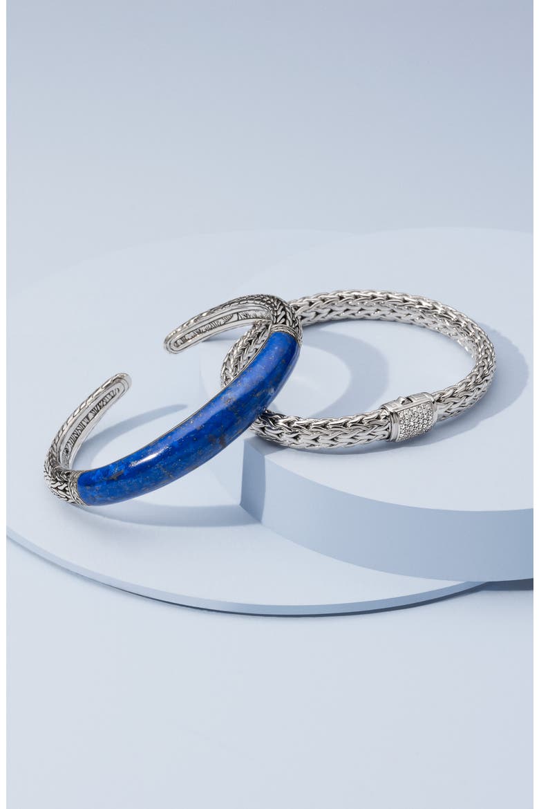 Legends Naga 5mm Station Bracelet, Alternate, color, SILVER/ GOLD