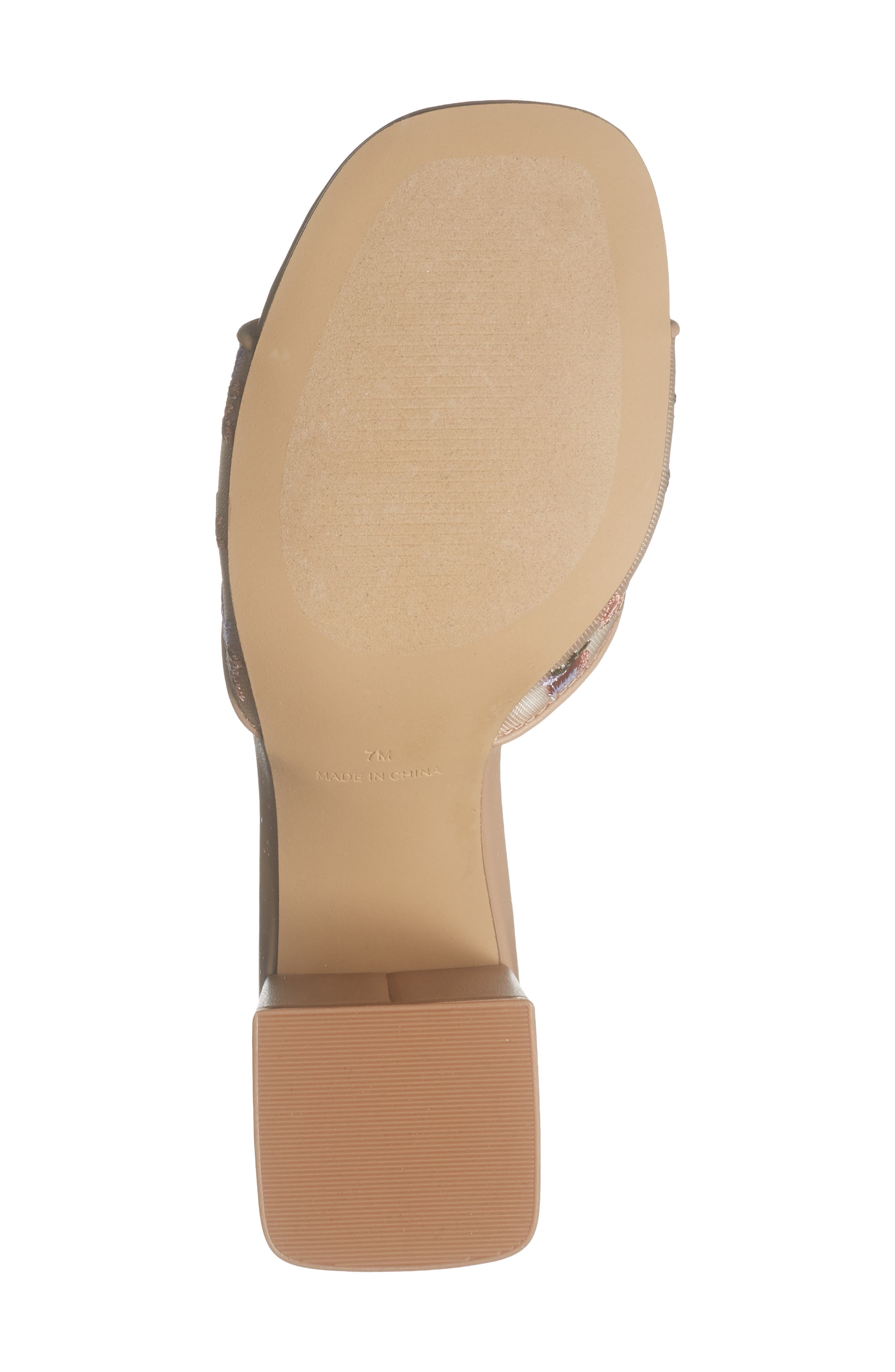 Steve Madden Claudiah Floral Embroidered Slide Sandal, Alternate, color, 