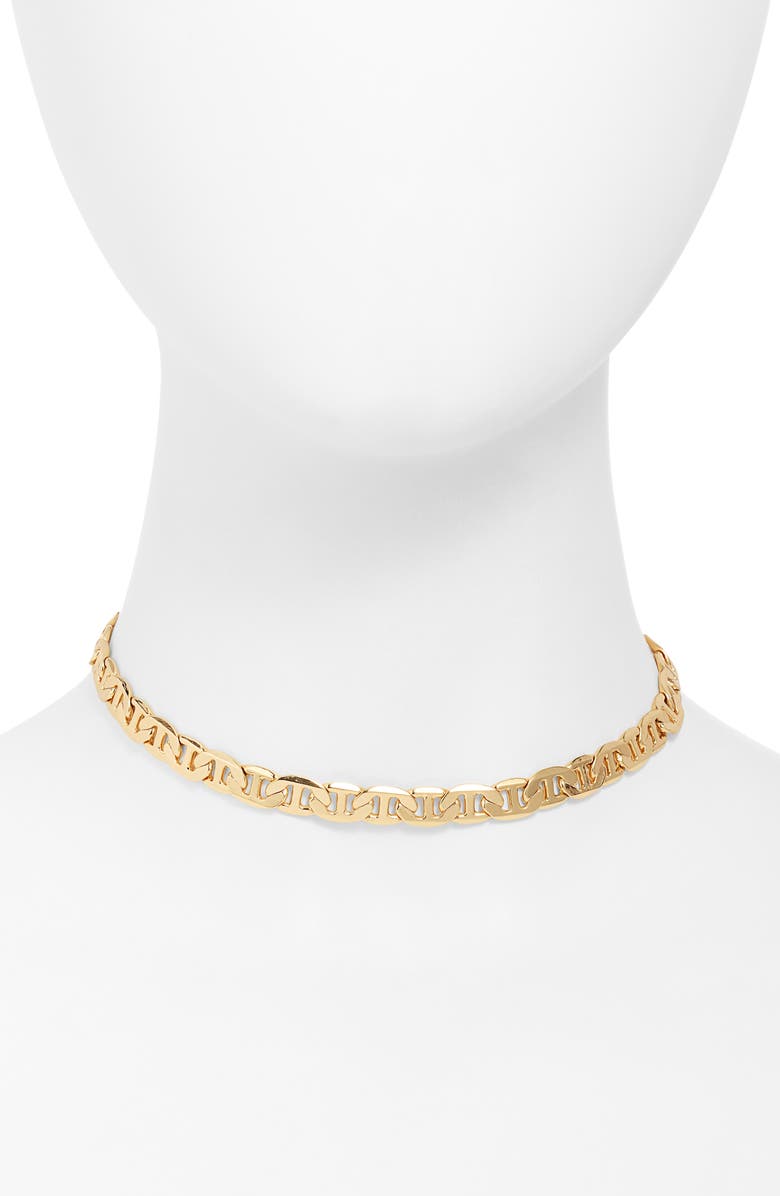 VIDAKUSH Corazon Choker Necklace, Main, color, Gold
