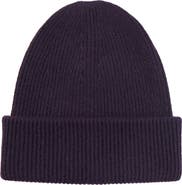 Amicale Ribbed Cashmere Double Cuff Beanie