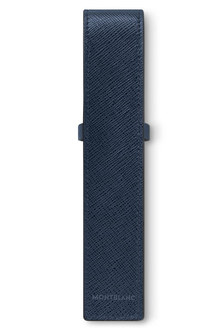 Sartorial Leather Pen Pouch, Alternate, color, BLUE
