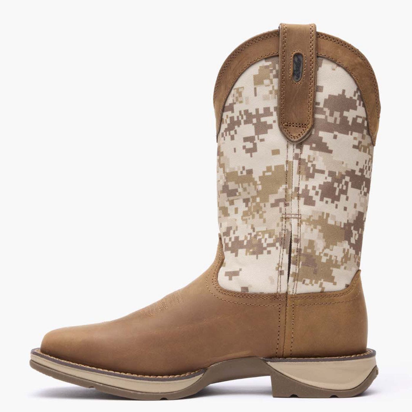 DURANGO Desert Camo Pullon Western Boot, Alternate, color, Dusty Brown And Desert Camo