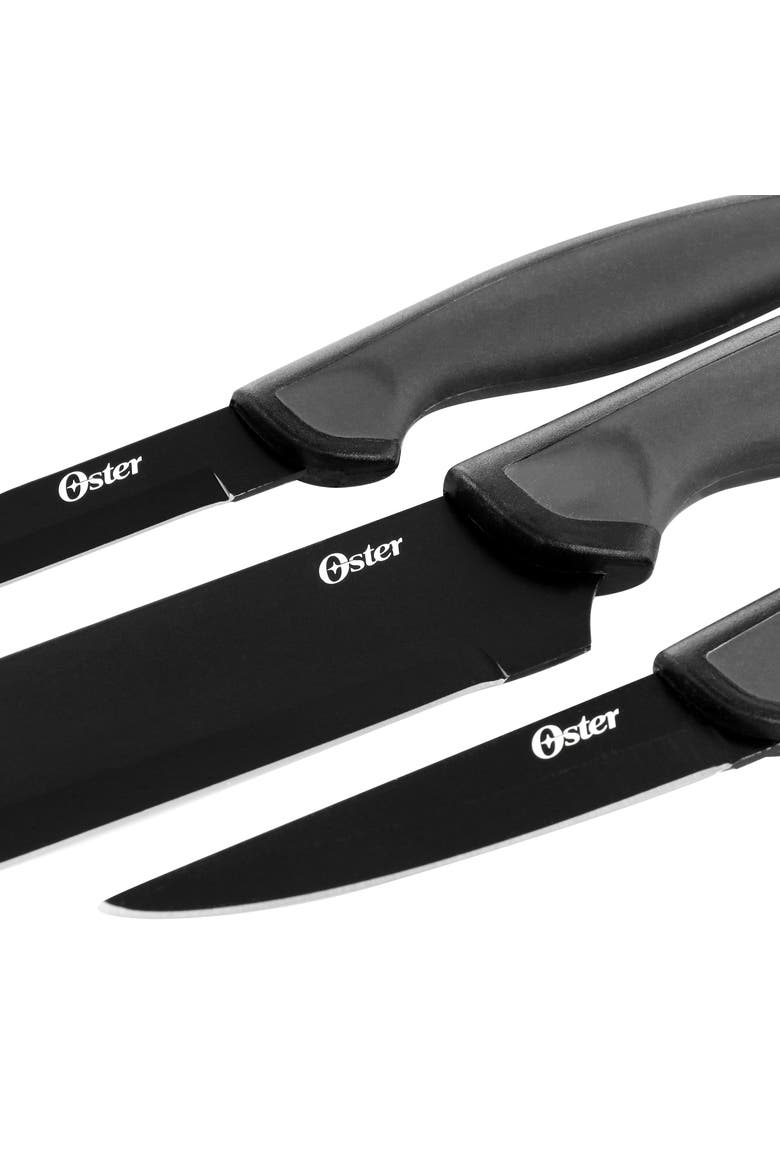 Slice Craft 3 Piece Stainless Steel Cutlery Set, Alternate, color, Black