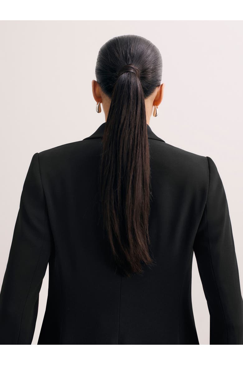 Double-Breasted Tailored Blazer, Alternate, color, Black
