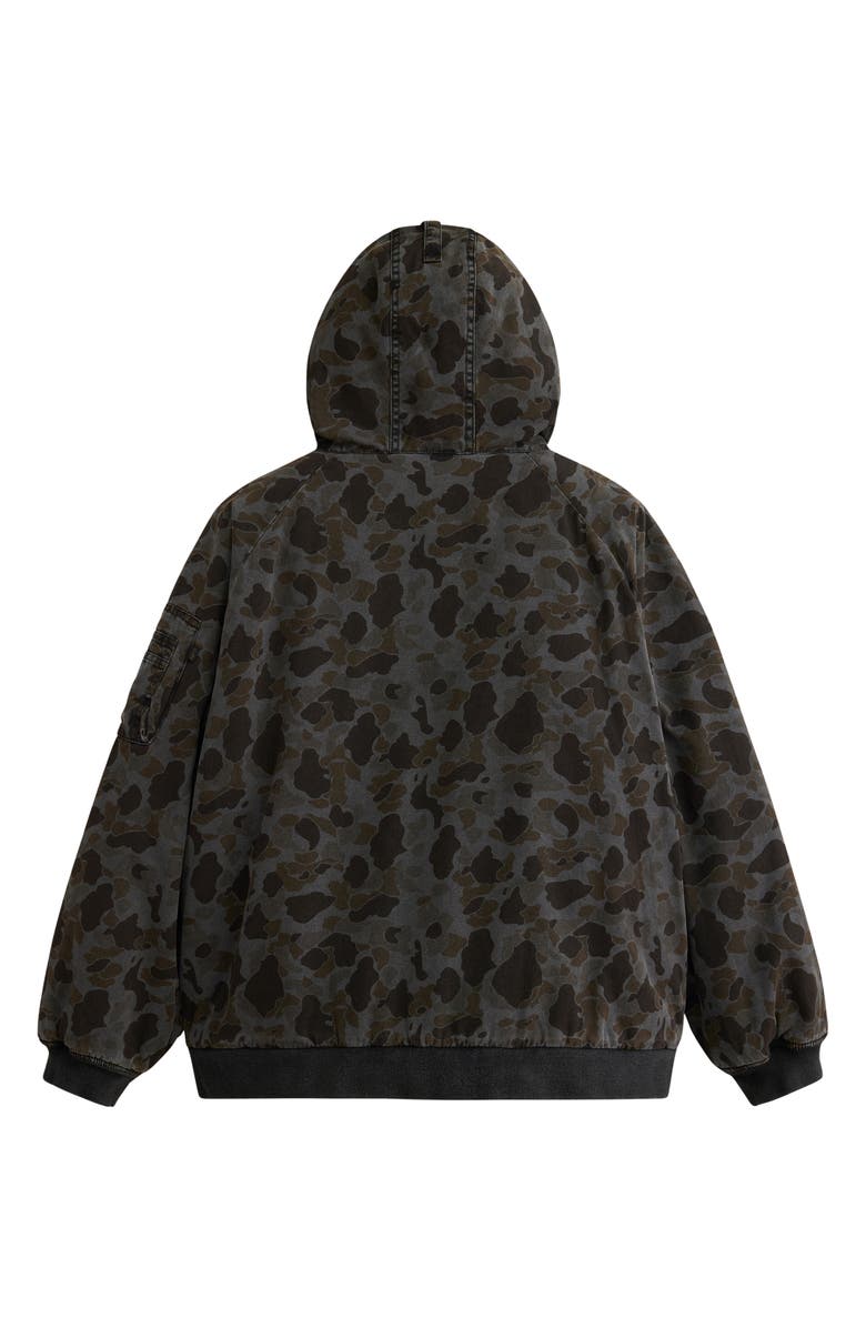 Alpha Industries MA-1 Camo Hooded Hunting Jacket, Alternate, color, 
