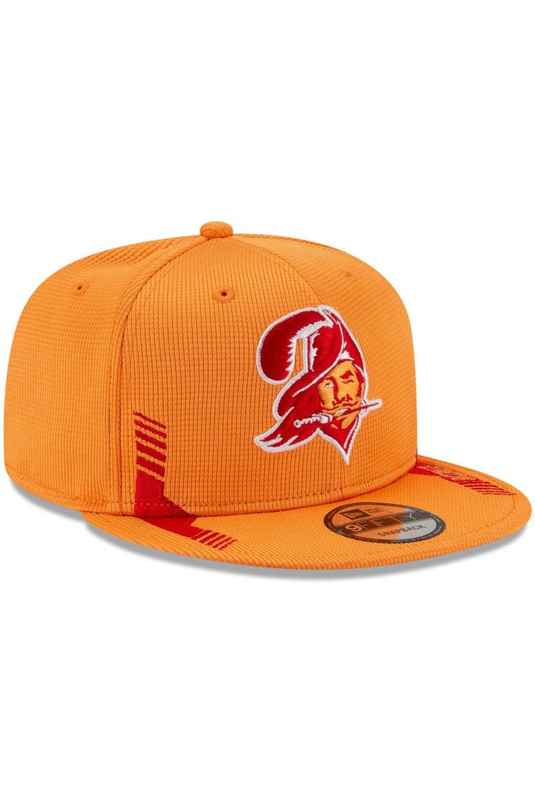 Men's New Era Orange Tampa Bay Buccaneers 2021 NFL Sideline Home Historic Logo 9FIFTY Snapback Adjustable Hat, Alternate, color, Orange