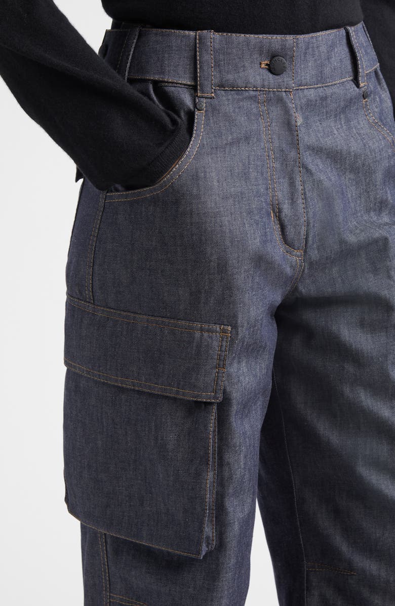 Moncler Grenoble Cargo Ski Trousers, Alternate, color, Blue