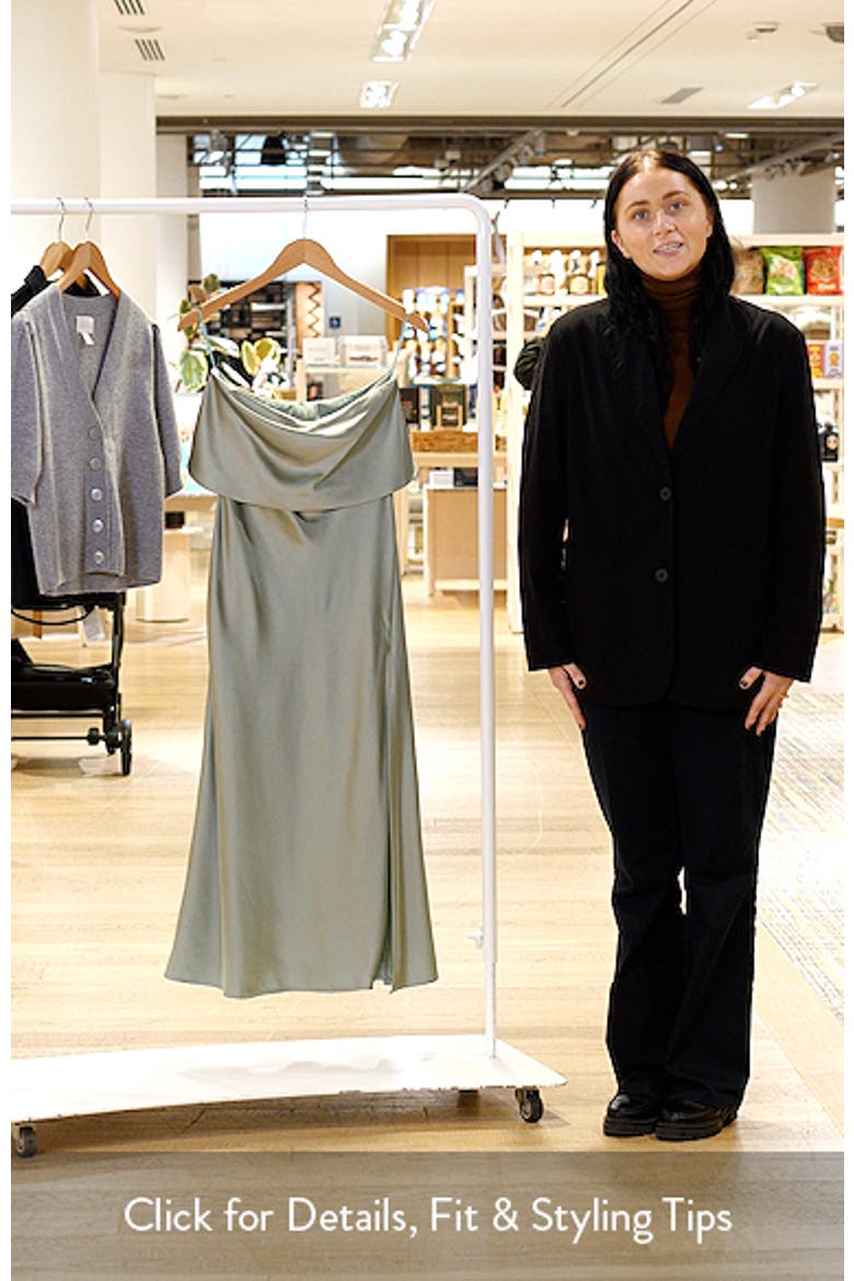 Adriana Strapless Column Midi Dress video