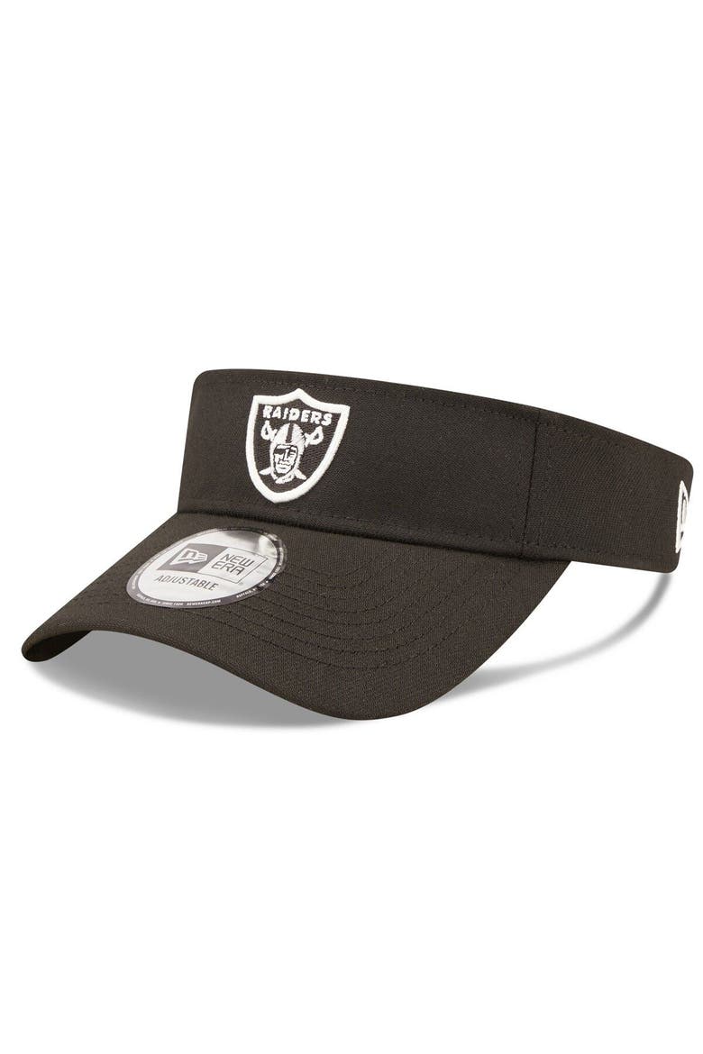 Men's New Era Black Las Vegas Raiders 2022 Sideline Historic Adjustable Visor, Alternate, color, Black