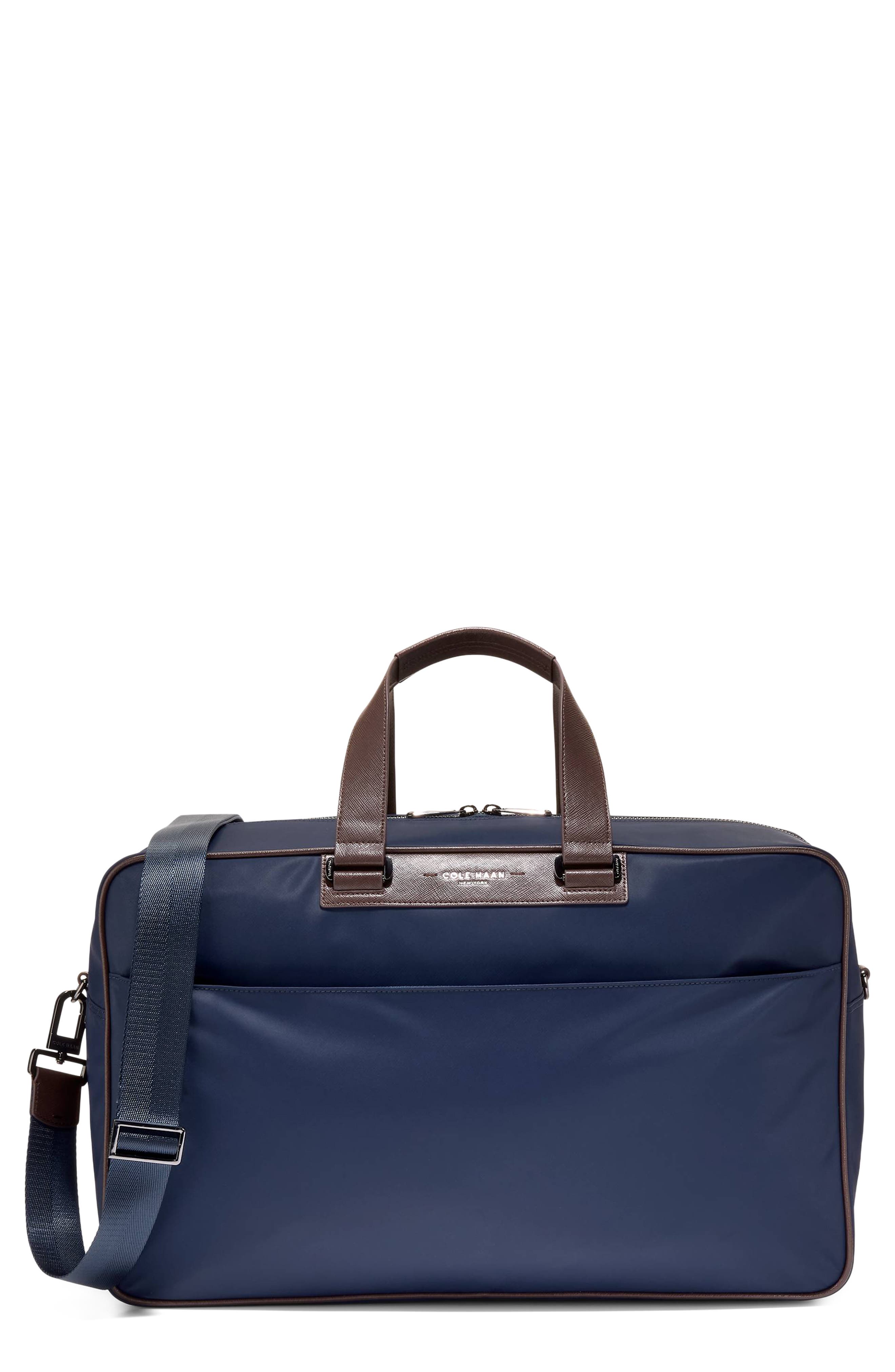 Carson Everyday Nylon Duffle Bag, Main, color, NAVY BLAZER/ MADEIRA