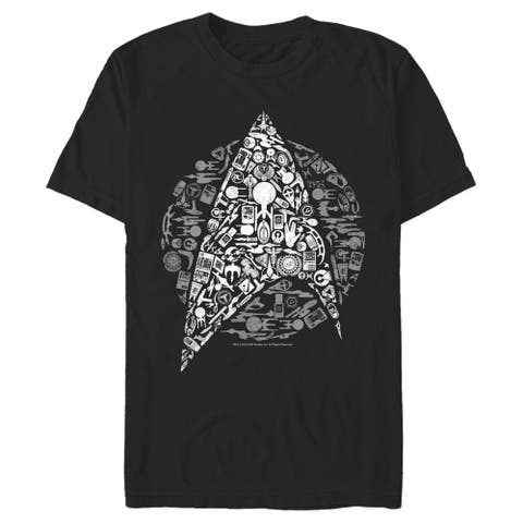 Men's Star Trek Starfleet Icon Collage  Graphic T-Shirt