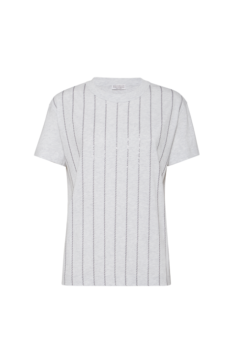 Dazzling embroidery T-shirt