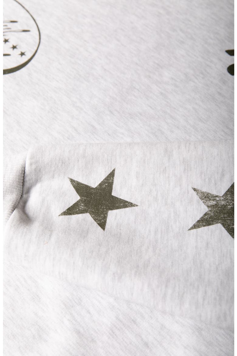 Star Logo Clean Hoodie, Alternate, color, Light grey melange