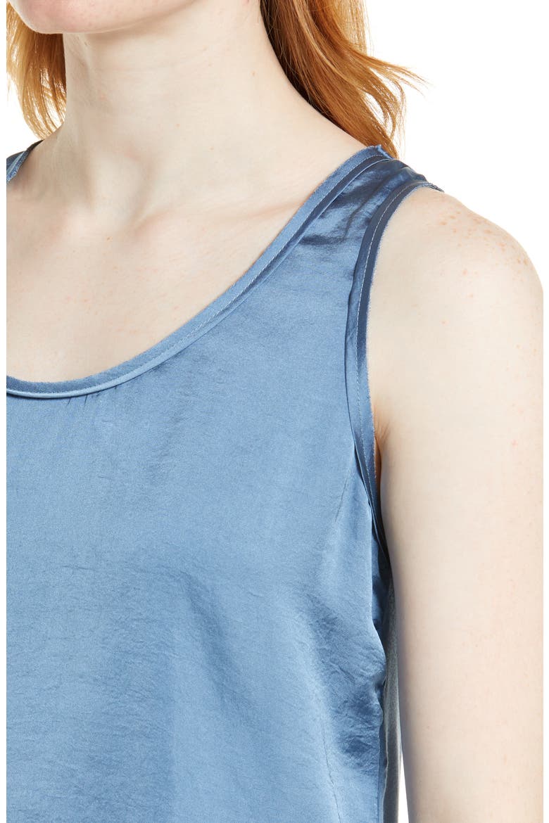 Mix Media Scoop Neck Tank, Alternate, color, PORCELAIN BLUE