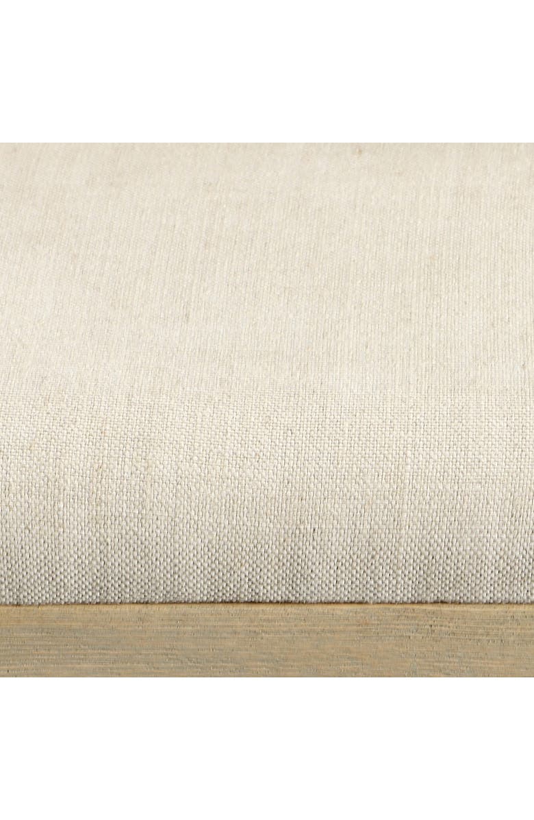 Dovetail Furniture Cora Linen Upholstered Dining Chair with Ash Wood Frame, Alternate, color, Beige