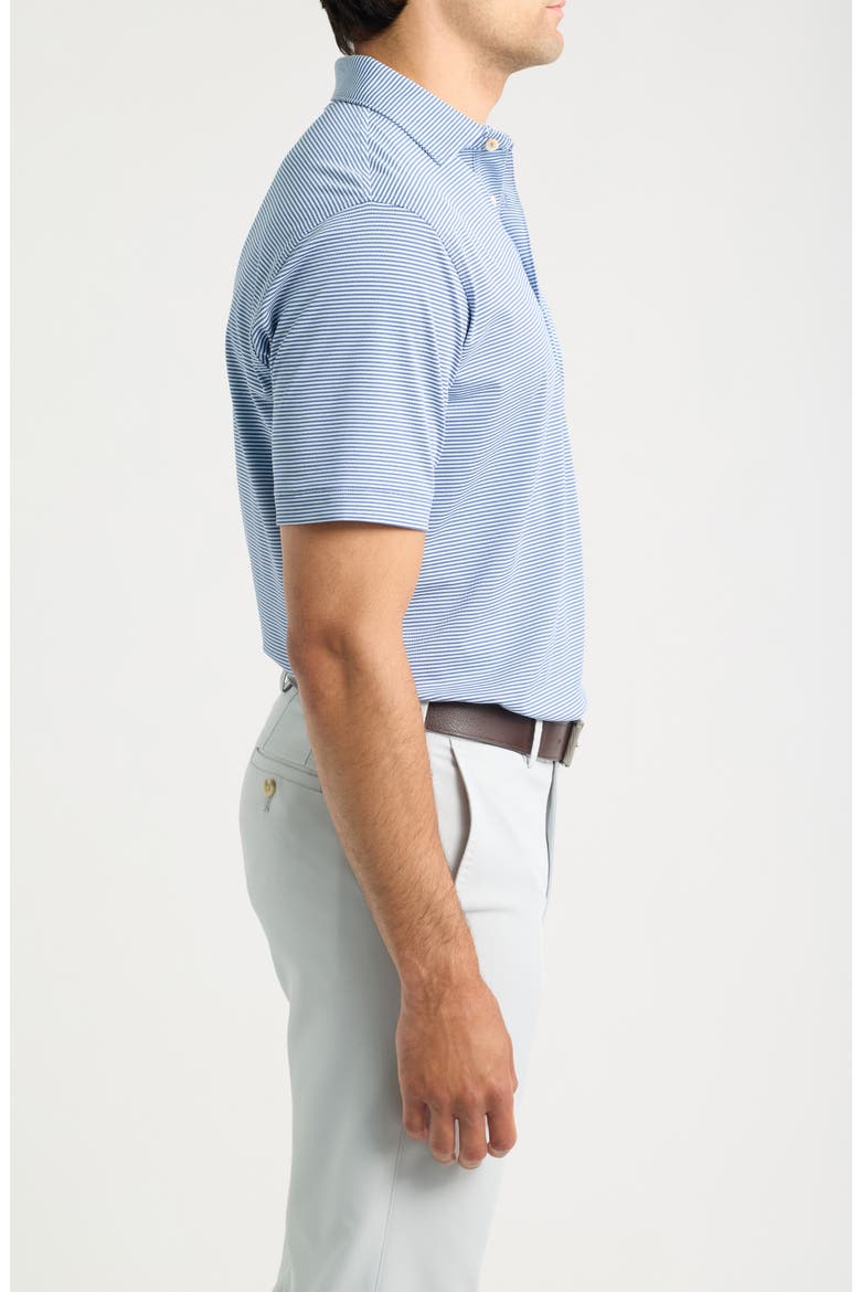 Candor Stripe Mesh Performance Polo, Alternate, color, BALI BLUE / PALE BLUE