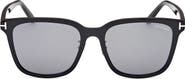 TOM FORD 56mm Square Sunglasses