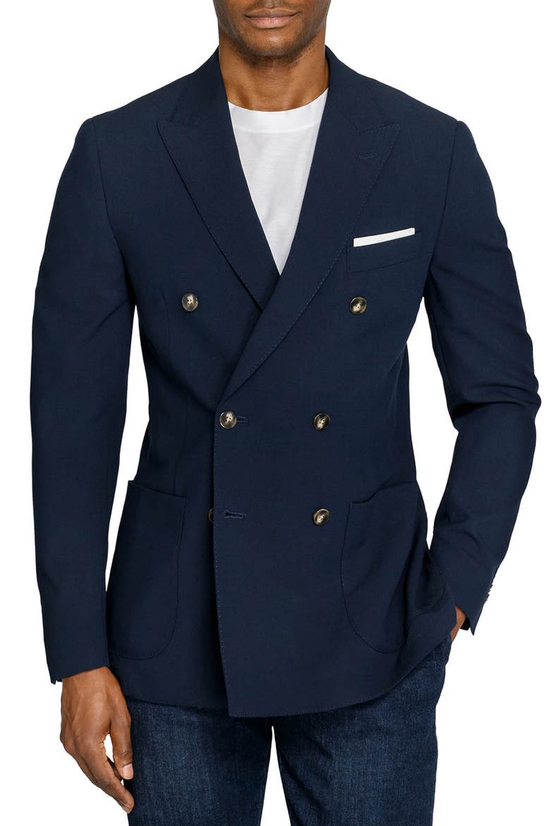 Montrose Double Breasted Blazer, Main, color, NAVY