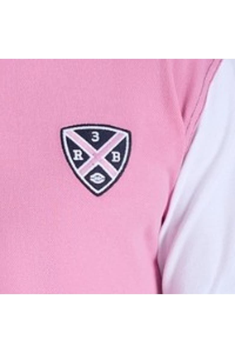 No.3 Cut & Sew Jersey Polo Shirt, Alternate, color, Pink