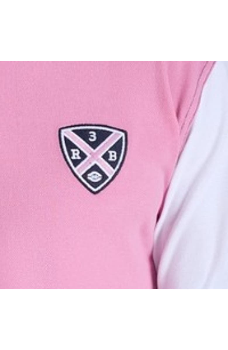 Raging Bull No.3 Cut & Sew Jersey Polo Shirt, Alternate, color, Pink