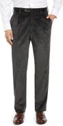 Berle Italian 8-Wale Luxury Corduroy Pleated Trousers
