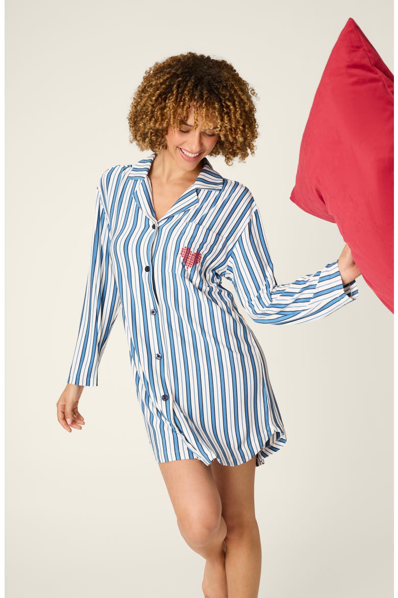 Soiree Dreams Nightshirt, Alternate, color, COAST