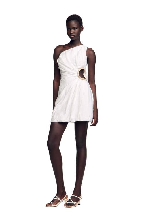 Sandro Dalida Asymmetric Short Dress