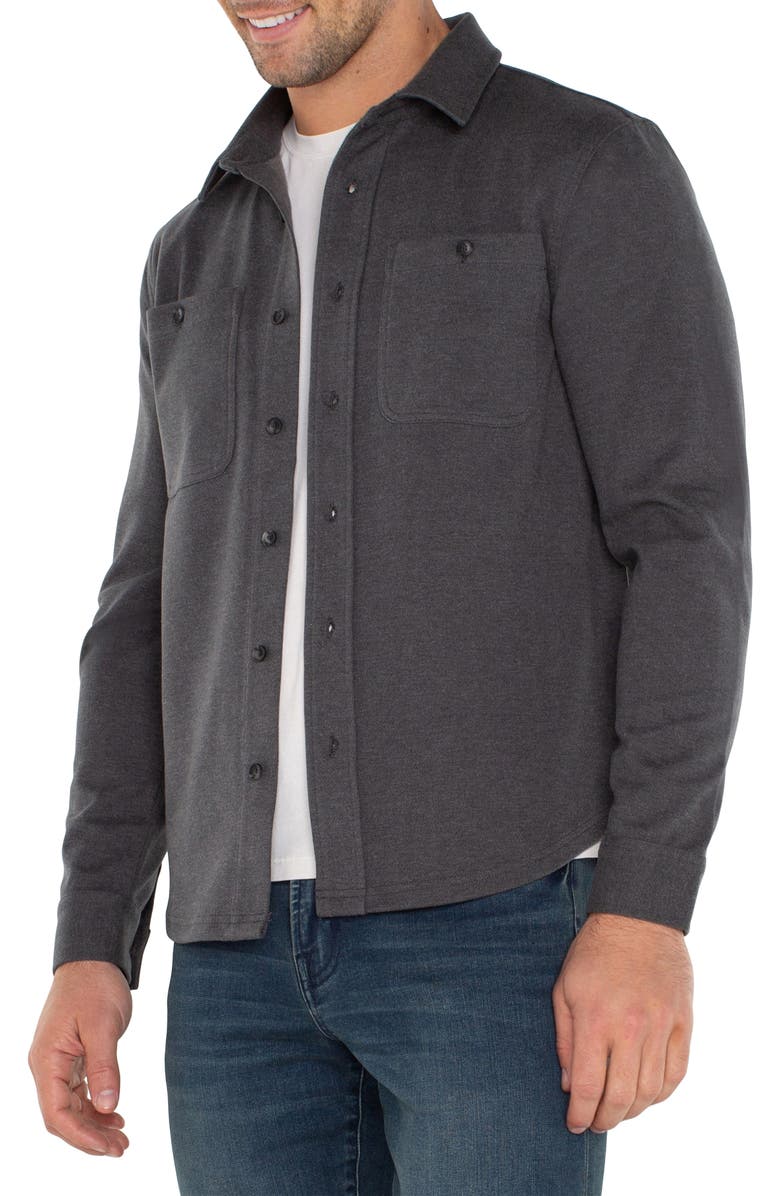 Liverpool Los Angeles Knit Button-Up Shirt, Alternate, color, 