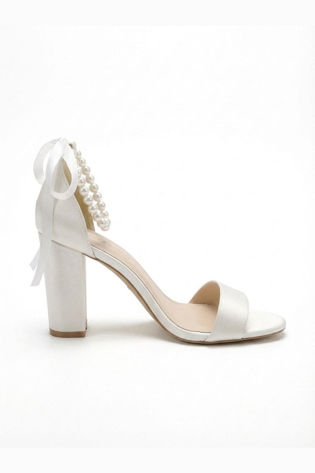 Althea Pearl Ankle Strap Block Heel Sandal, Alternate, color, Ivory