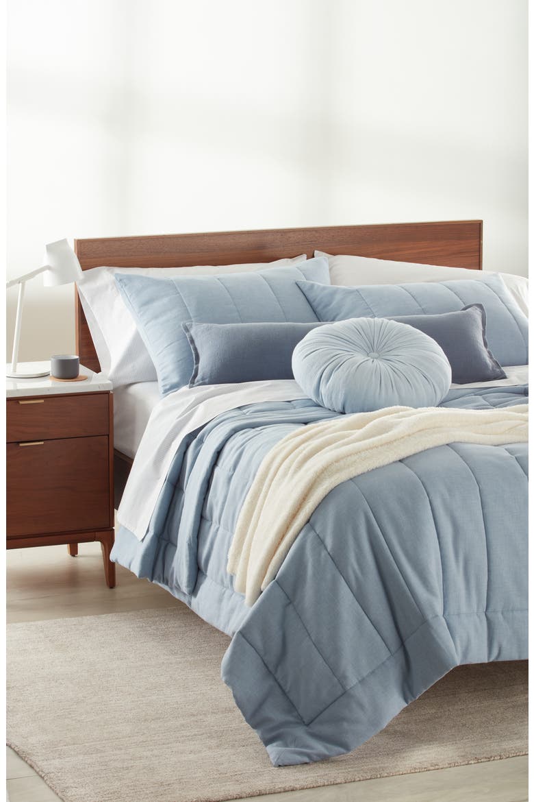 Stripe Cotton Percale Sheet Set, Alternate, color, GREY VAPOR MULTI