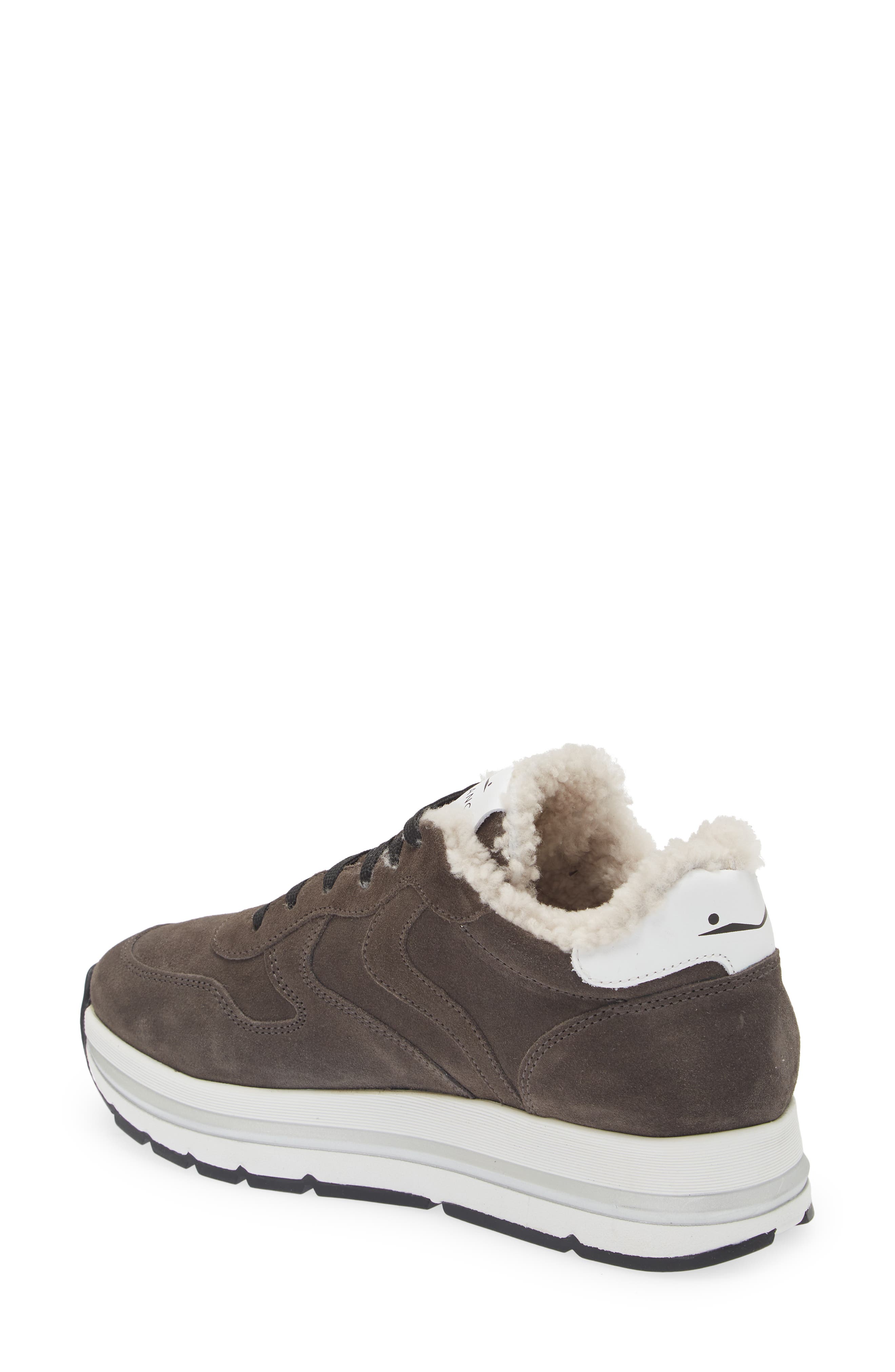 Voile Blanche Maran Genuine Shearling & Suede Sneaker, Alternate, color, 