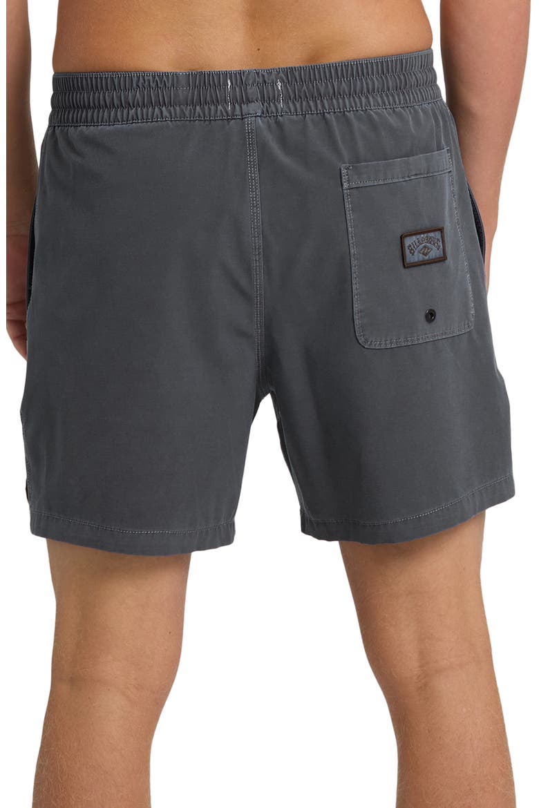 Every Other Day Layback Wave Washed Swim Trunks, Alternate, color, GRAYSTONE