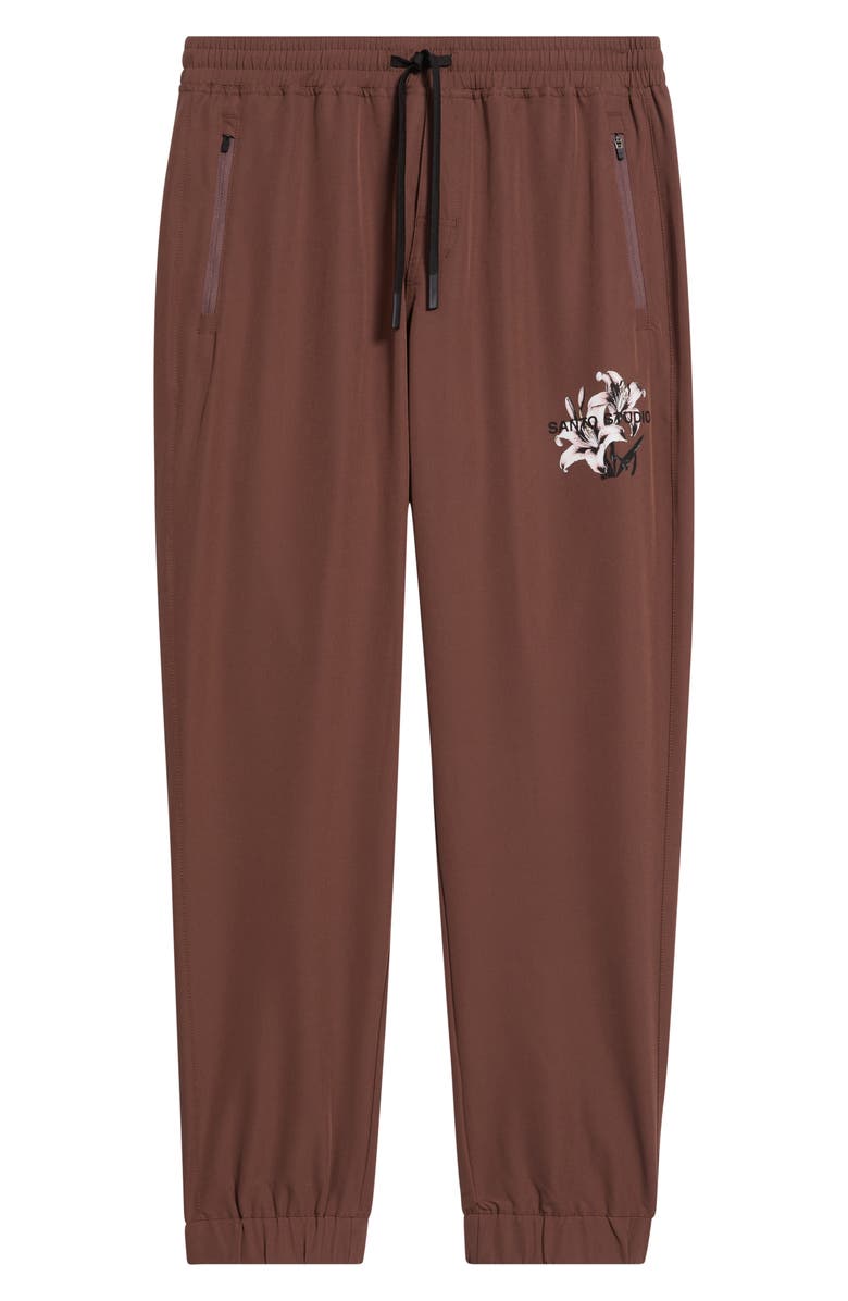 SANTO STUDIO Tempo Good Energy Tech Joggers, Alternate, color, Holy Brown
