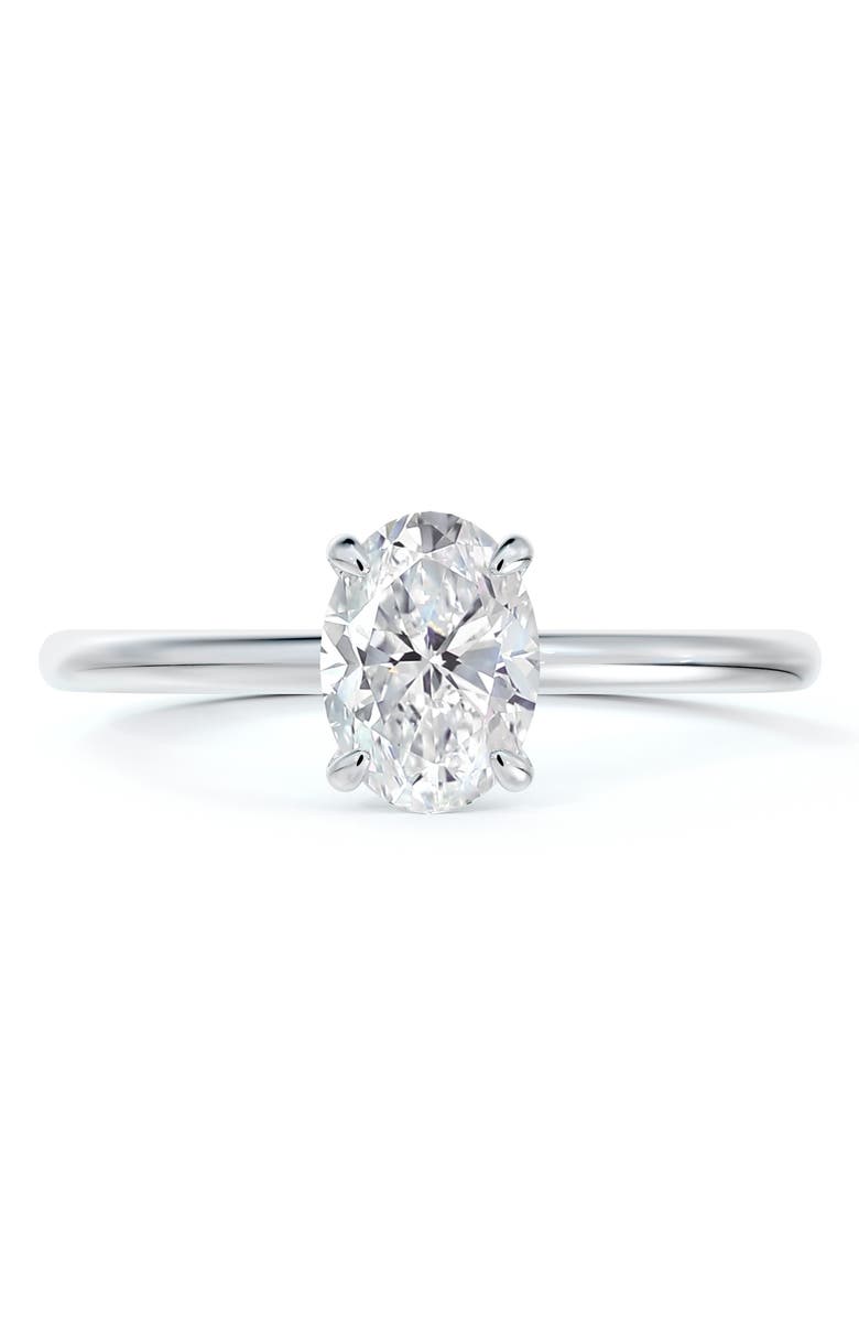 De Beers Forevermark x Micaela Simply Solitaire Oval Engagement Ring, Alternate, color, 
