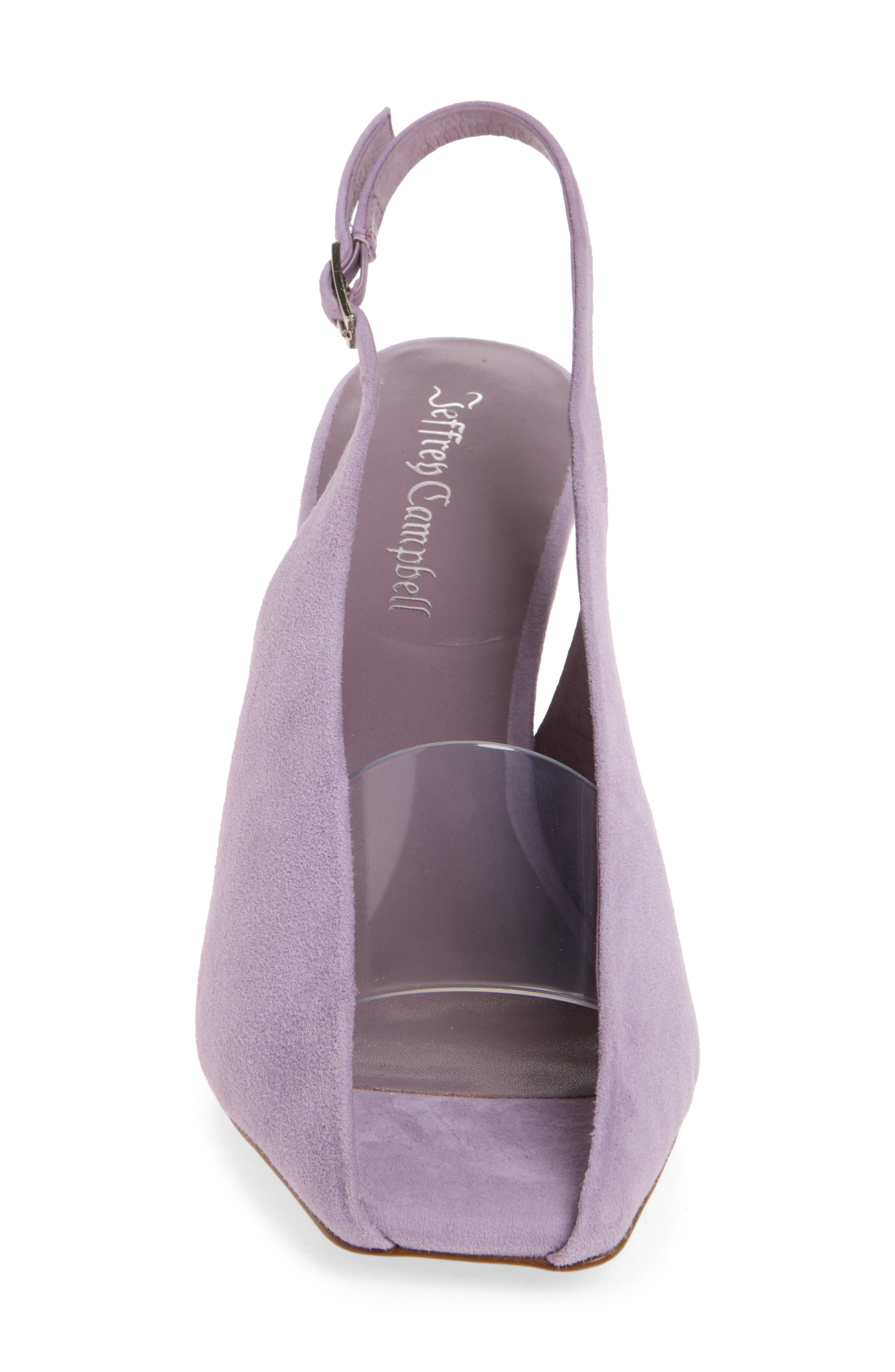 Jeffrey Campbell Patrizia Slingback Pump, Alternate, color, Lilac Suede