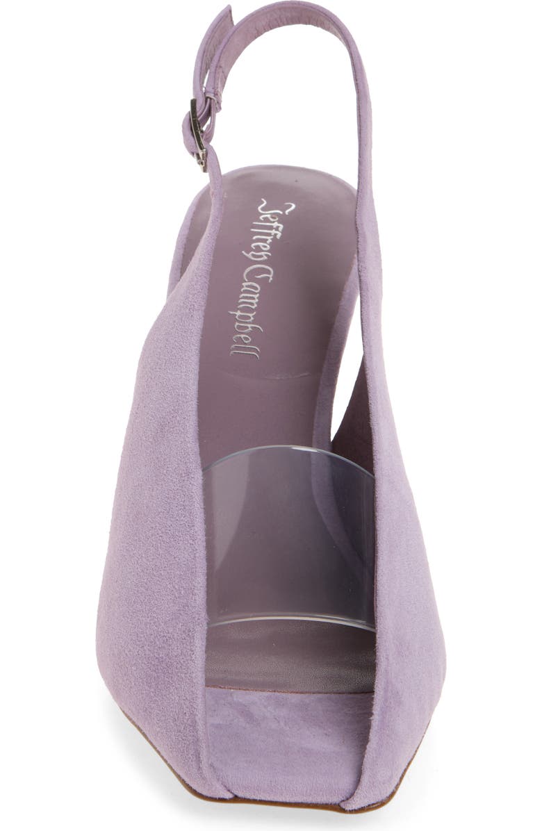 Jeffrey Campbell Patrizia Slingback Pump, Alternate, color, Lilac Suede