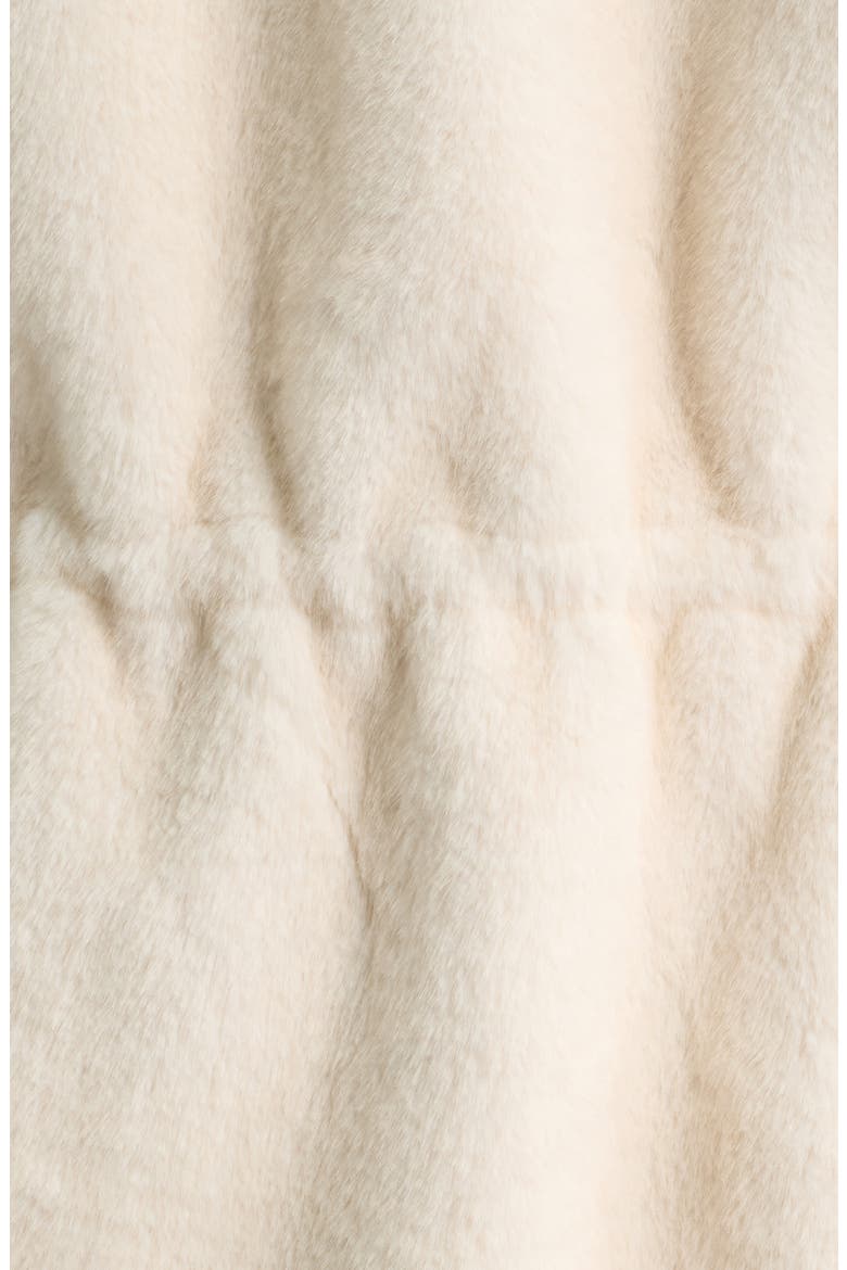 Faux Fur Short Coat, Alternate, color, WHITE