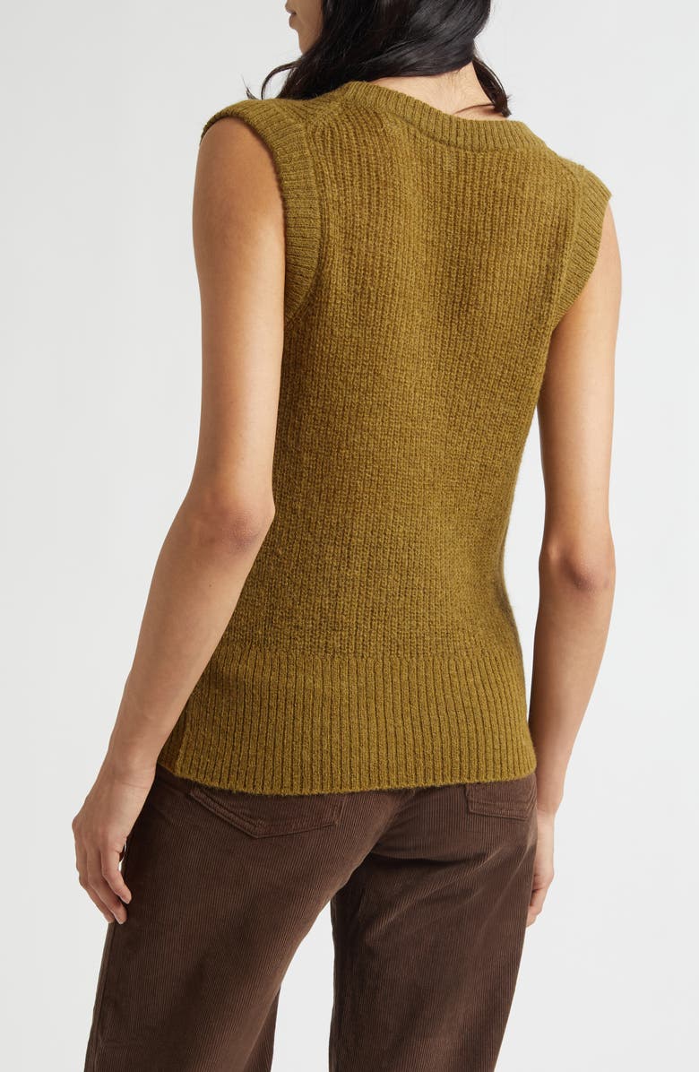 Veronica Beard Jovanna Sweater Tank, Alternate, color, Moss