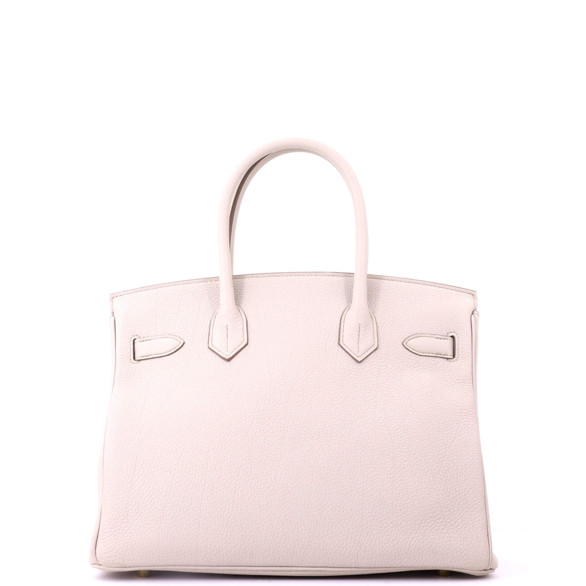 Pre-Owned Hermes Birkin Handbag Light Togo with Gold Hardware 30, Alternate, color, Beton