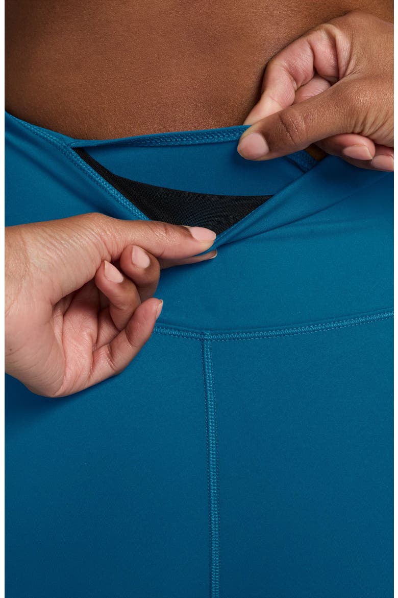 Dri-FIT One High Waist 7/8 Leggings, Alternate, color, GREEN ABYSS