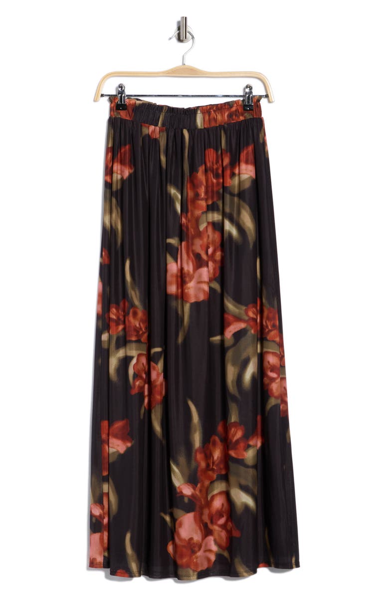 DR2 by Daniel Rainn Mesh Maxi Skirt, Alternate, color, Black/ Brick