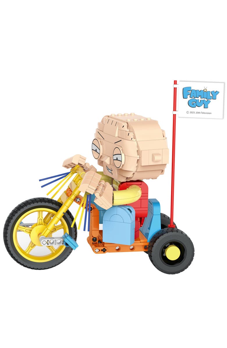 Brickcraft Family Guy Stewie On Trike Building Set, Alternate, color, NO COLOR