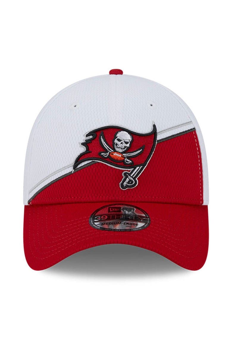 Men's New Era White/Red Tampa Bay Buccaneers 2023 Sideline 39THIRTY Flex Hat, Alternate, color, White