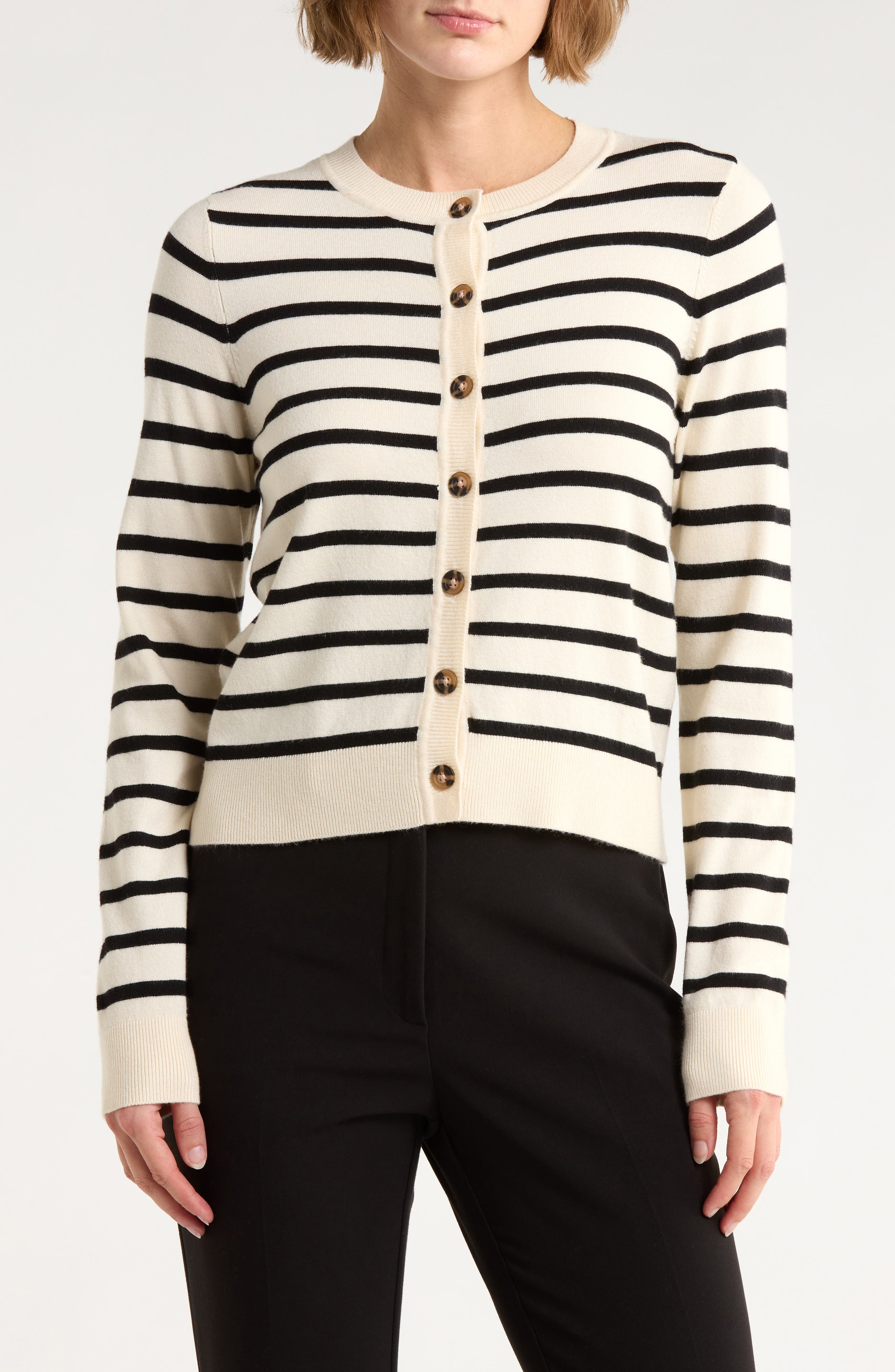 Saba Stripe Crop Cardigan - image 3